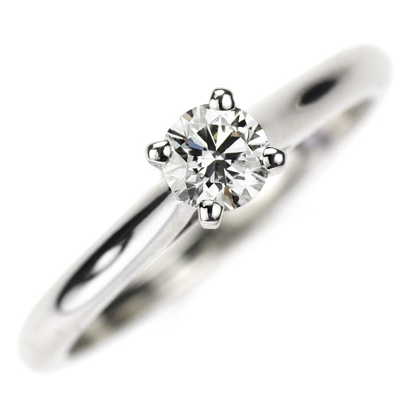 カルティエ Pt950 ダイヤモンド リング 0.26ct F VVS1 EX ソリテール 48号
