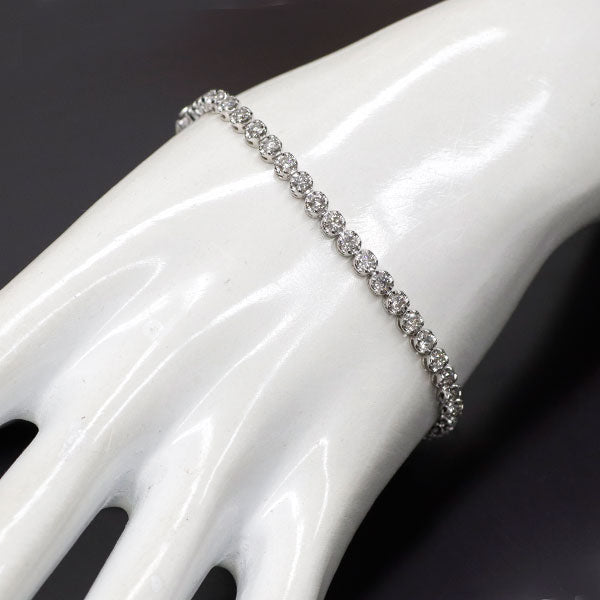 Pt850 ダイヤモンド ブレスレット 3.00ct テニス