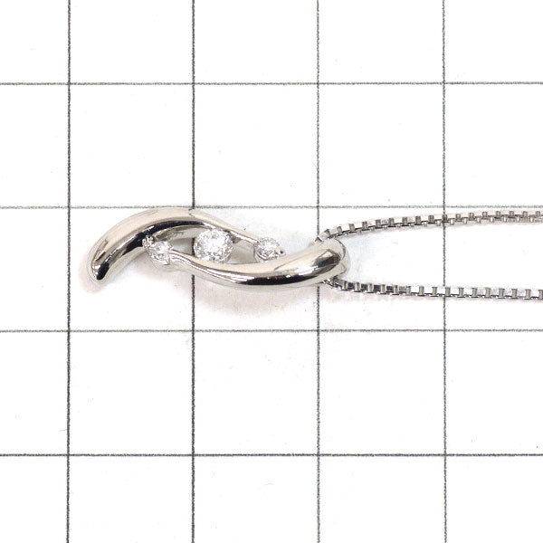 星の砂 Pt900/ Pt850 ダイヤモンド ペンダントネックレス 0.16ct