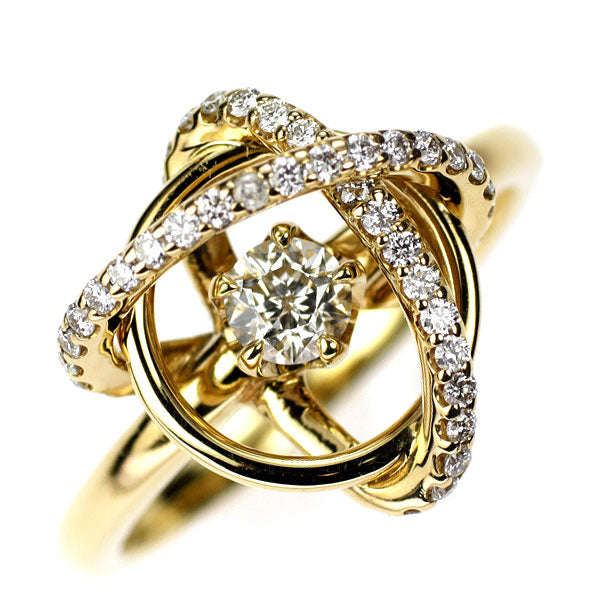 wish upon a star K18YG ダイヤモンド  リング 0.209ct D0.19ct