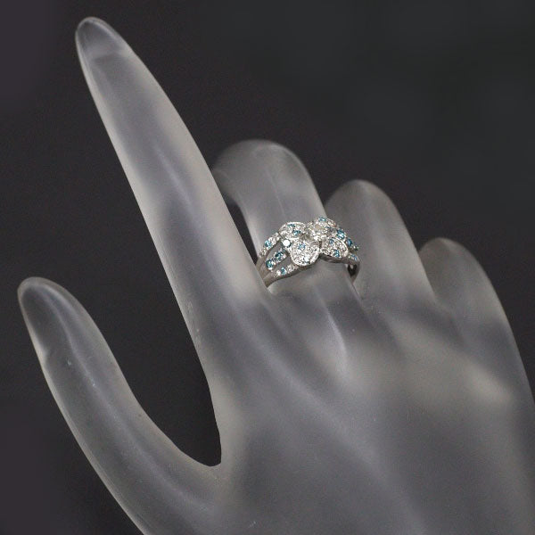 Pt900 ダイヤモンド リング 0.21ct D0.30ct