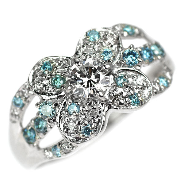Pt900 ダイヤモンド リング 0.21ct D0.30ct