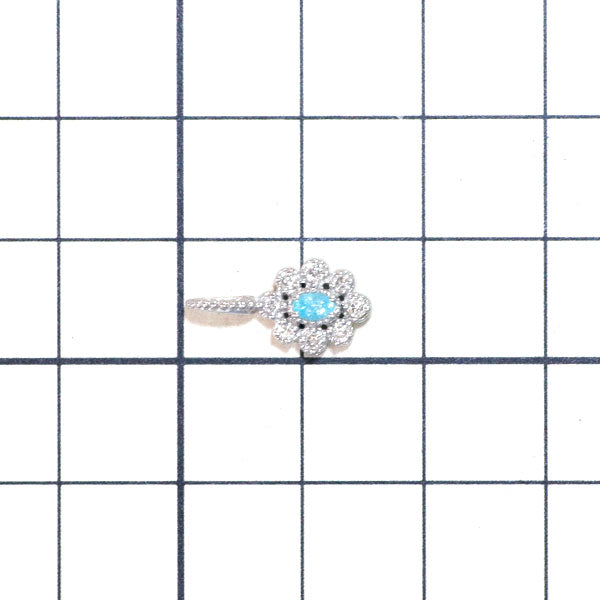 GSTV Pt950 パライバトルマリン ダイヤモンド ペンダントトップ 0.05ct D0.12ct