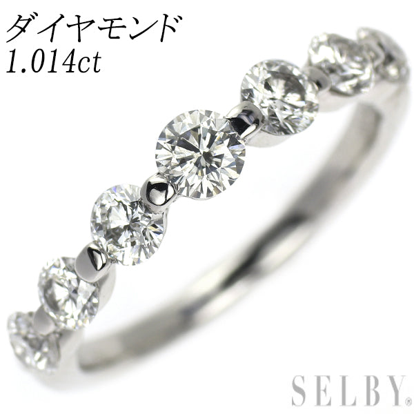 Pt900 ダイヤモンド リング 1.014ct ハーフエタニティ