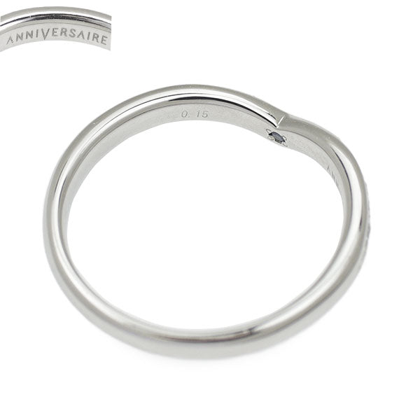 アニヴェルセル Pt950 ダイヤモンド リング 0.15ct Vライン