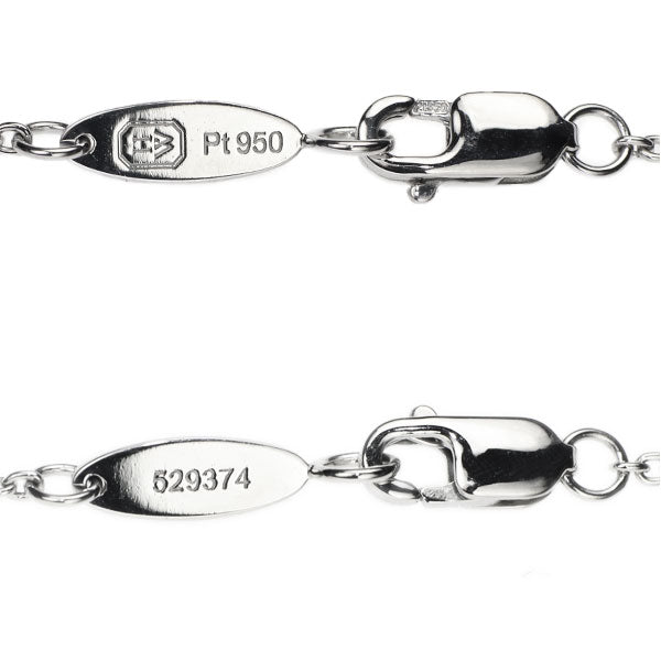 ハリーウィンストン Pt950 ダイヤモンド ペンダントネックレス フォーゲットミーノット