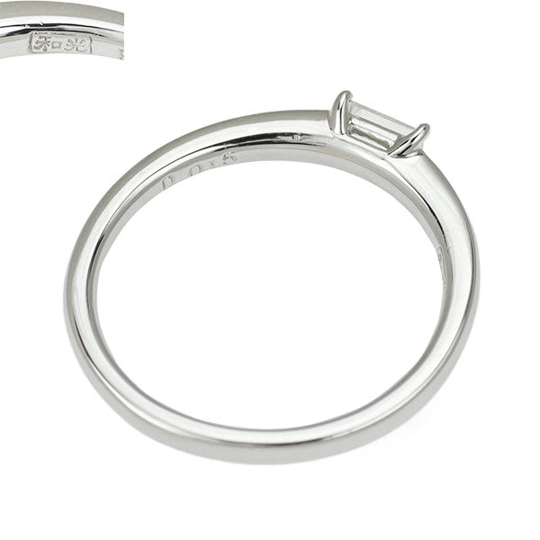 和光 Pt950 ダイヤモンド リング 0.15ct