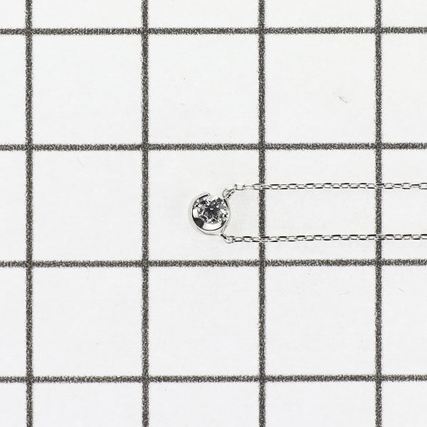 スタージュエリー Pt950 ダイヤモンド ペンダントネックレス 0.04ct ムーンセッティング
