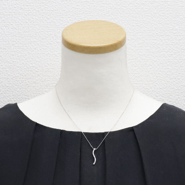 K18WG ダイヤモンド ペンダントネックレス 0.25ct
