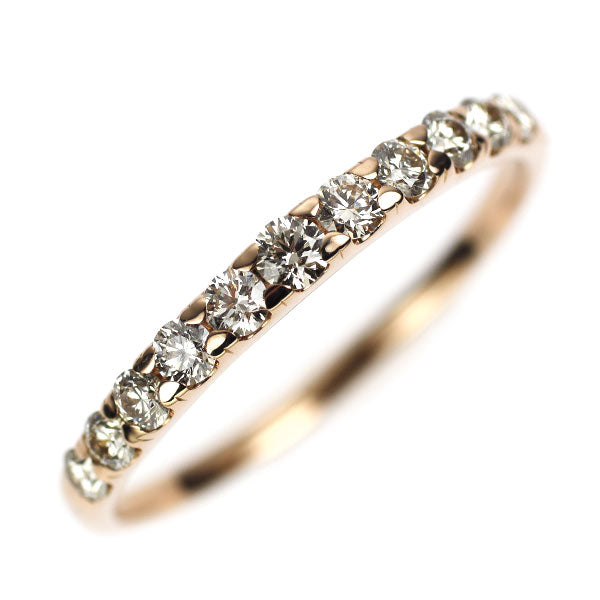 K18PG ダイヤモンド リング 0.30ct ハーフエタニティ