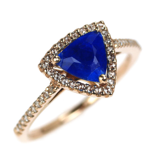 K18PG アウイナイト ローズカットダイヤモンド リング 0.558ct 0.15ct