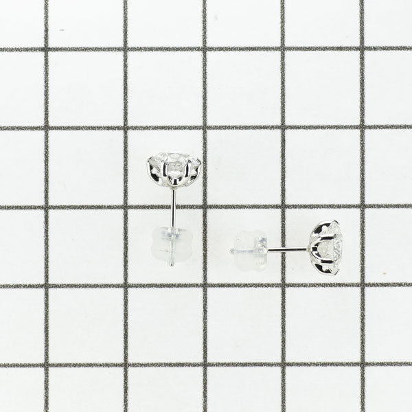 新品 Pt900 ダイヤモンド ピアス 2.118ct I/J I2 G