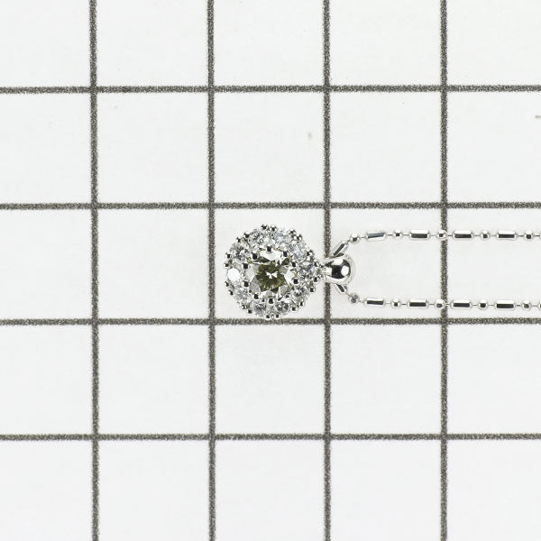 Pt900/ Pt850 ダイヤモンド  ペンダントネックレス 0.302ct D0.23ct