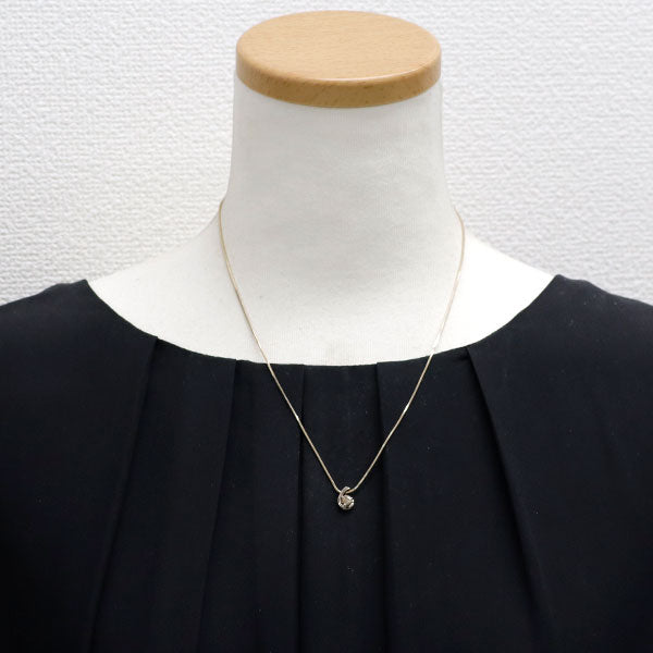 カシケイ K18BG ブラウンダイヤモンド ペンダントネックレス 0.30ct フロート