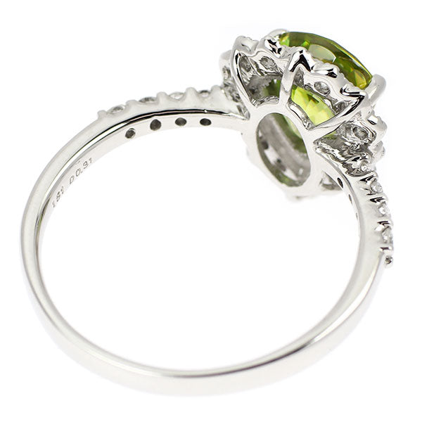 Pt950 スフェーン ダイヤモンド リング 1.61ct D0.31ct