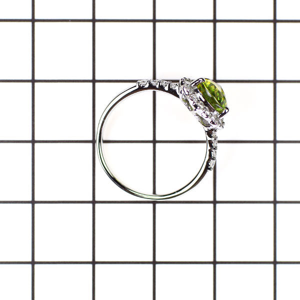 Pt950 スフェーン ダイヤモンド リング 1.61ct D0.31ct