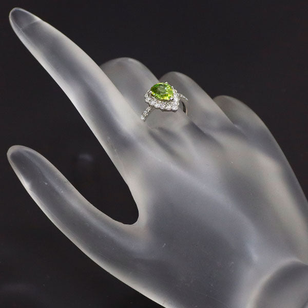 Pt950 スフェーン ダイヤモンド リング 1.61ct D0.31ct
