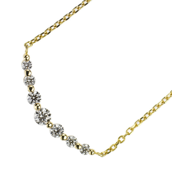ヴァンドーム青山 K18YG ダイヤモンド ペンダントネックレス 0.17ct