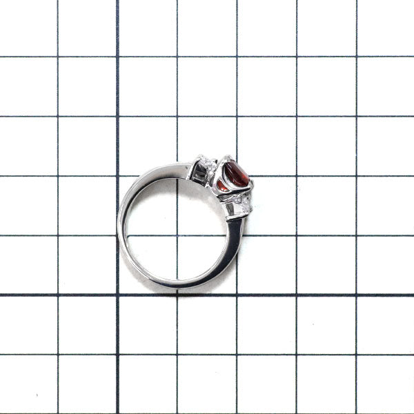 Pt900 アンデシン ダイヤモンド リング 1.30ct D0.53ct