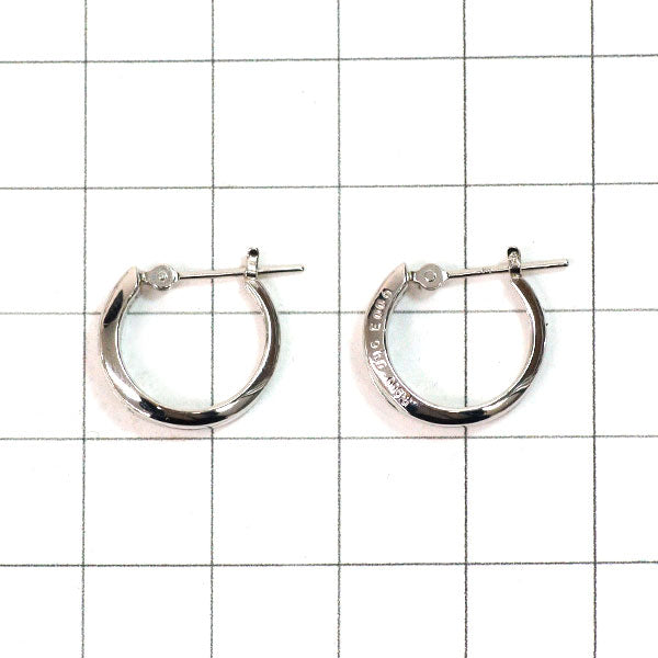 Pt900 エメラルド ダイヤモンド フープ ピアス 0.18ct D0.12ct