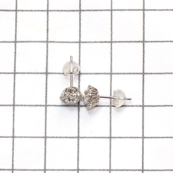 新品 Pt950 D&D144ダイヤモンド ダイヤモンド ピアス 0.686ct E/F VS1 SI2 D0.28ct【エスコレ】