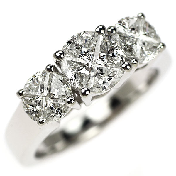 K18WG ダイヤモンド リング 1.52ct