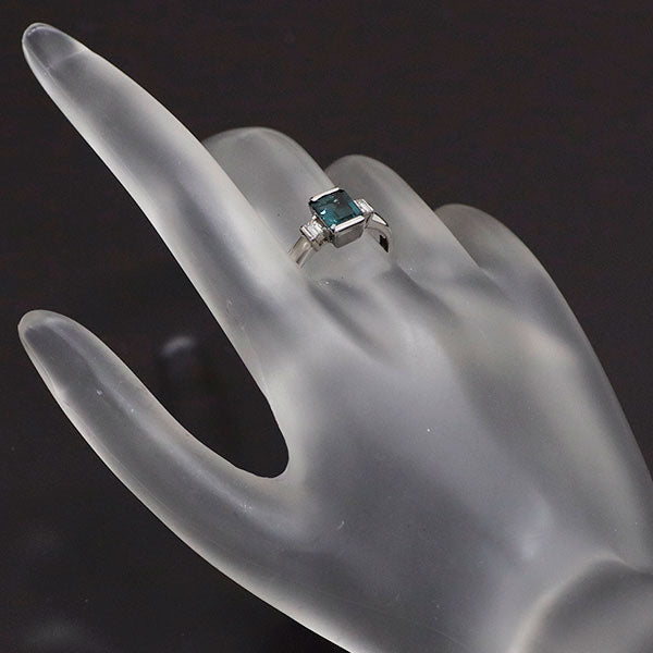 希少 Pt900 ブラジル産 アレキサンドライト ダイヤモンド リング 1.14ct D0.23ct