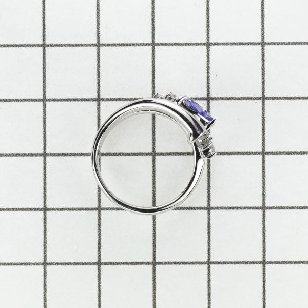 Pt900 タンザナイト ダイヤモンド リング 1.08ct D0.11ct