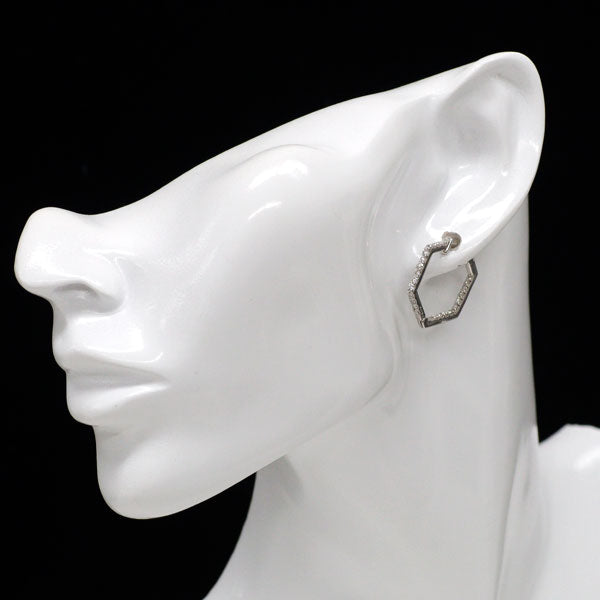 Pt900 ダイヤモンド ピアス 0.64ct フープ