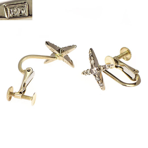 最も 割引 カシケイ 0.40ct イヤリング ブラウンダイヤモンド K18BG ダイヤモンド