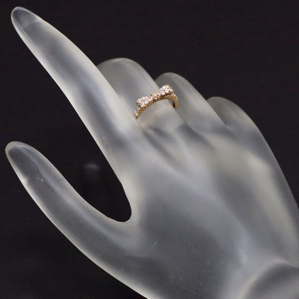 ポンテヴェキオ K18PG ダイヤモンド リング 0.35ct リボン