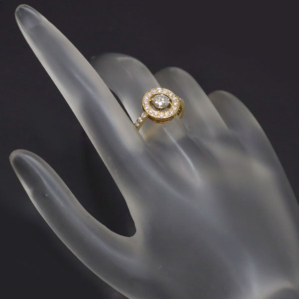 ブシュロン K18YG ダイヤモンド リング 0.50ct E VVS2 EX/VG アバロンド 52号 《セルビー銀座店》【中古】