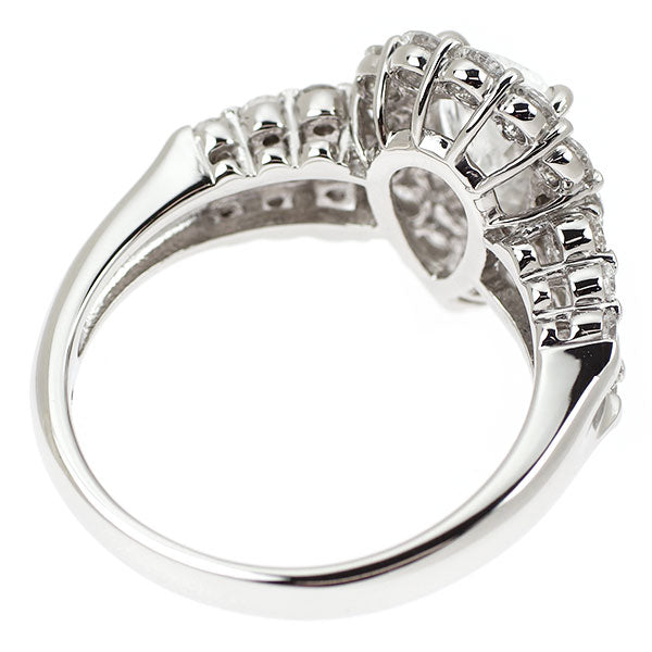 Pt900 ペアシェイプ ダイヤモンド リング 1.514ct D I1 D1.16ct