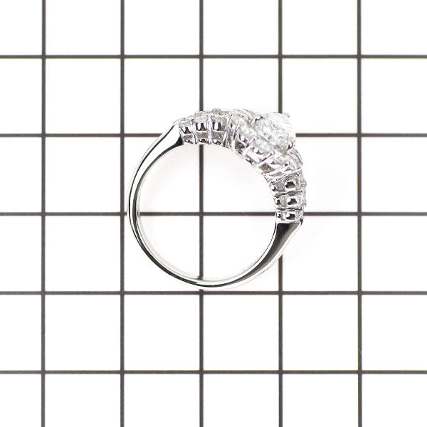 Pt900 ペアシェイプ ダイヤモンド リング 1.514ct D I1 D1.16ct