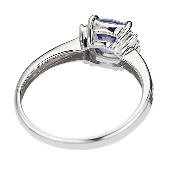 Pt900 タンザナイト ダイヤモンド リング 1.11ct D0.10ct