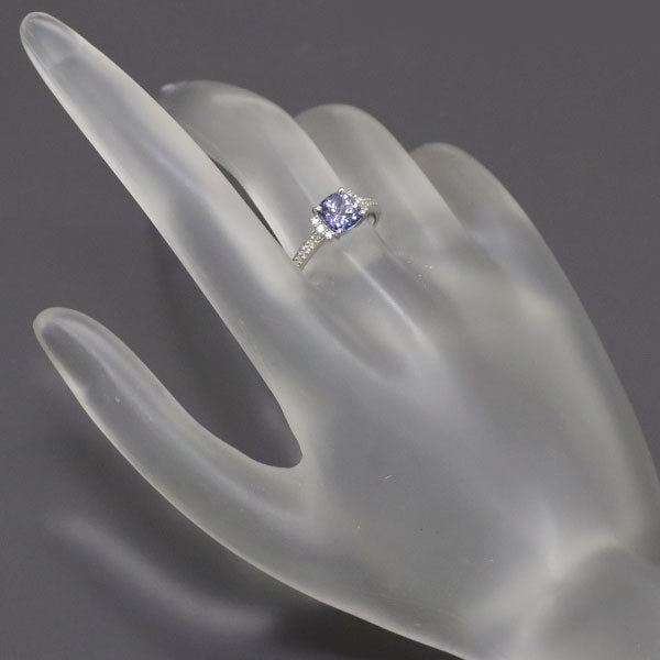 Pt900 タンザナイト ダイヤモンド リング 1.11ct D0.10ct