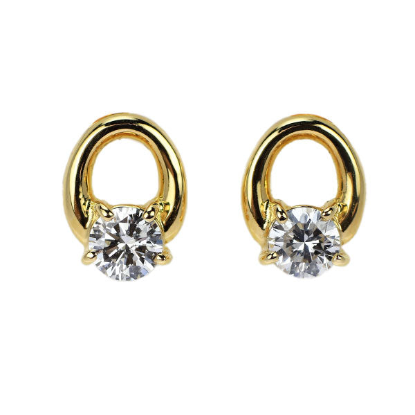 セイコー K18YG ダイヤモンド ピアス 0.521ct F/G SI1/SI2 G