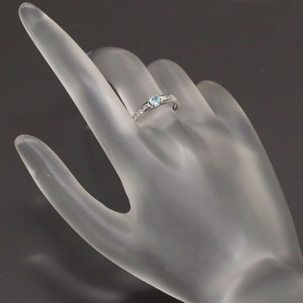希少 K18WG パライバ トルマリン リング 0.13ct D0.13ct
