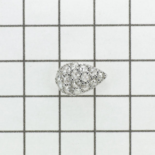 K18WG ローズカット ダイヤモンド ペンダントトップ 0.60ct