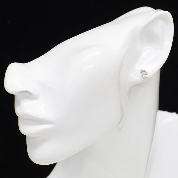 新品 Pt900 プリンセスカット ダイヤモンド ピアス 0.619ct F/G VS1-2