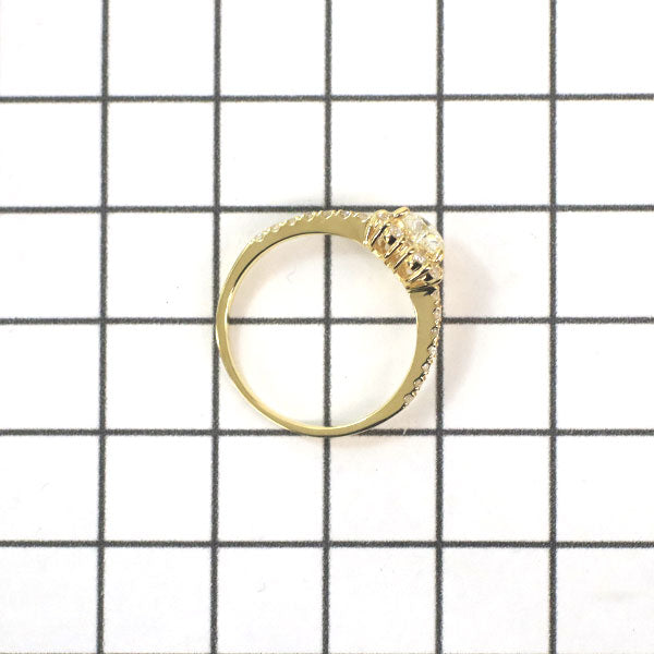 新品 K18YG ハートシェイプ ダイヤモンド  リング 0.425ct J SI1 D0.32ct