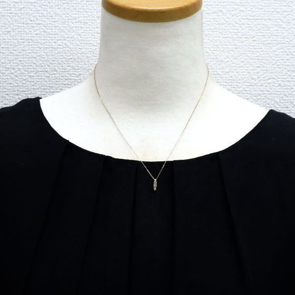 カシケイ K18BG ブラウンダイヤモンド ペンダントネックレス 0.15ct ネイキッド
