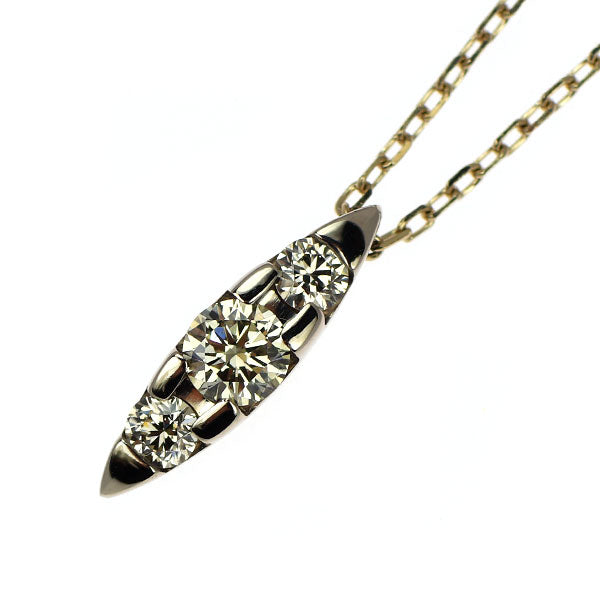 カシケイ K18BG ブラウンダイヤモンド ペンダントネックレス 0.15ct ネイキッド