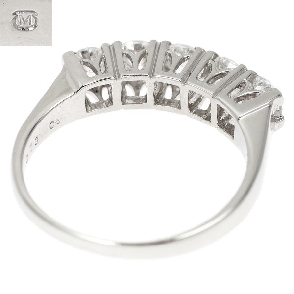 ミキモト Pt900 ダイヤモンド リング 0.70ct 一文字 ヴィンテージ