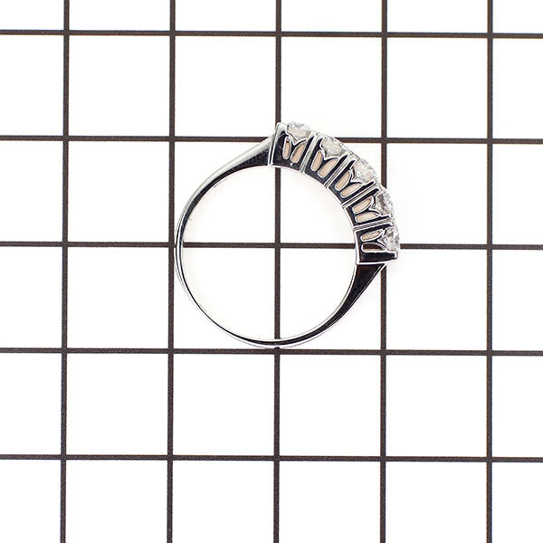 ミキモト Pt900 ダイヤモンド リング 0.70ct 一文字 ヴィンテージ