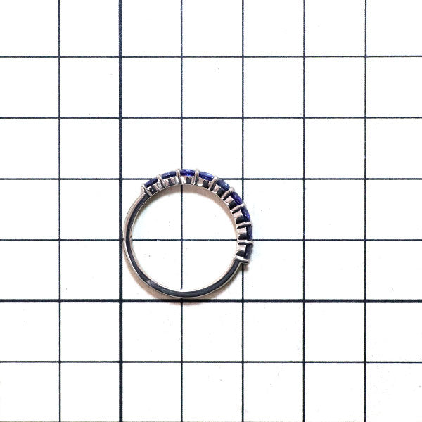 GSTV Pt950 サファイア リング 1.00ct ハーフエタニティ