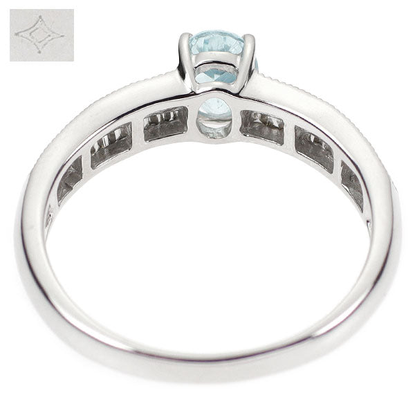 GSTV K18WG パライバトルマリン ダイヤモンド リング 0.50ct D0.30ct