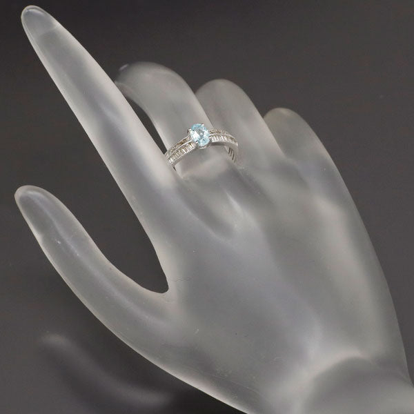 GSTV K18WG パライバトルマリン ダイヤモンド リング 0.50ct D0.30ct
