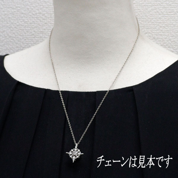 フォーエバーマーク Pt950 ダイヤモンド ブローチ兼ペンダントトップ 0.31ct G SI1 EX D0.10ct