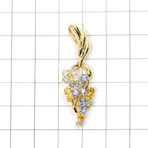 K18YG サファイア ペンダントトップ 2.04ct